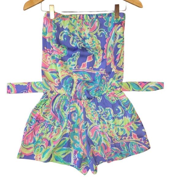 Lilly Pulitzer Strapless Ritz Romper Toucan Play Jumpsuit XS - Picture 3 of 14